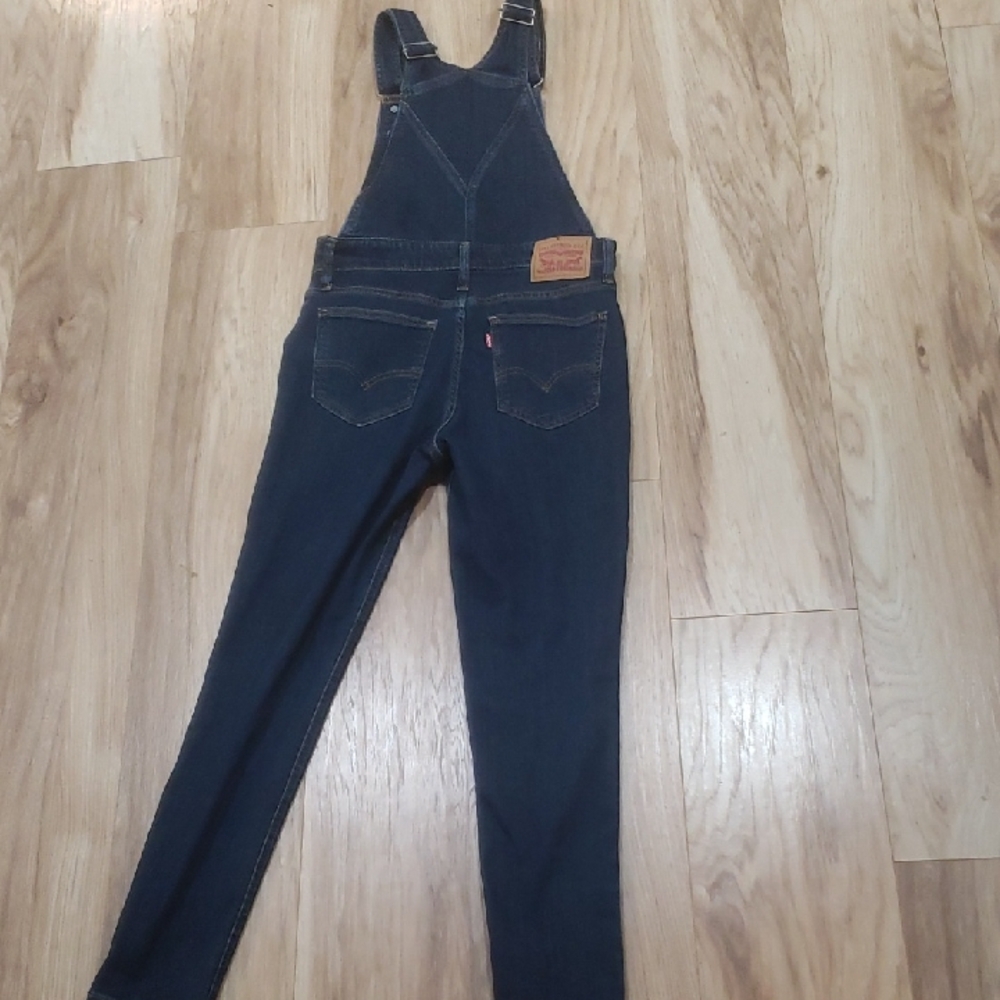 Levi's Navy Skinny Overalls